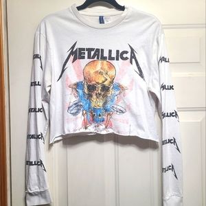 Cropped Metallica Shirt